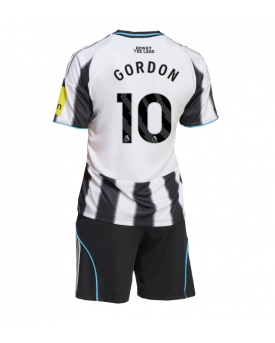 Newcastle United Anthony Gordon #10 Maglia Gara Casa Repliche 2025-26 Bambino Maniche Corte